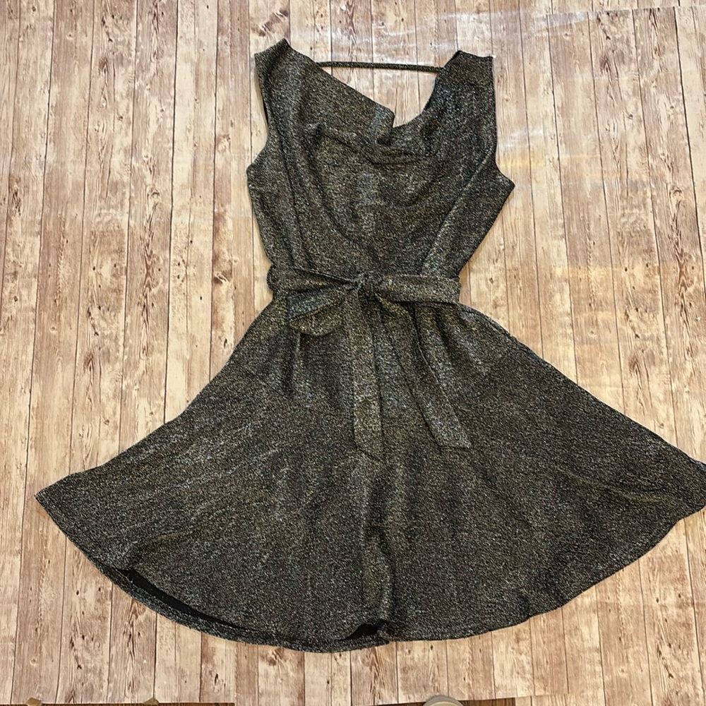 She + Sky metallic Dress